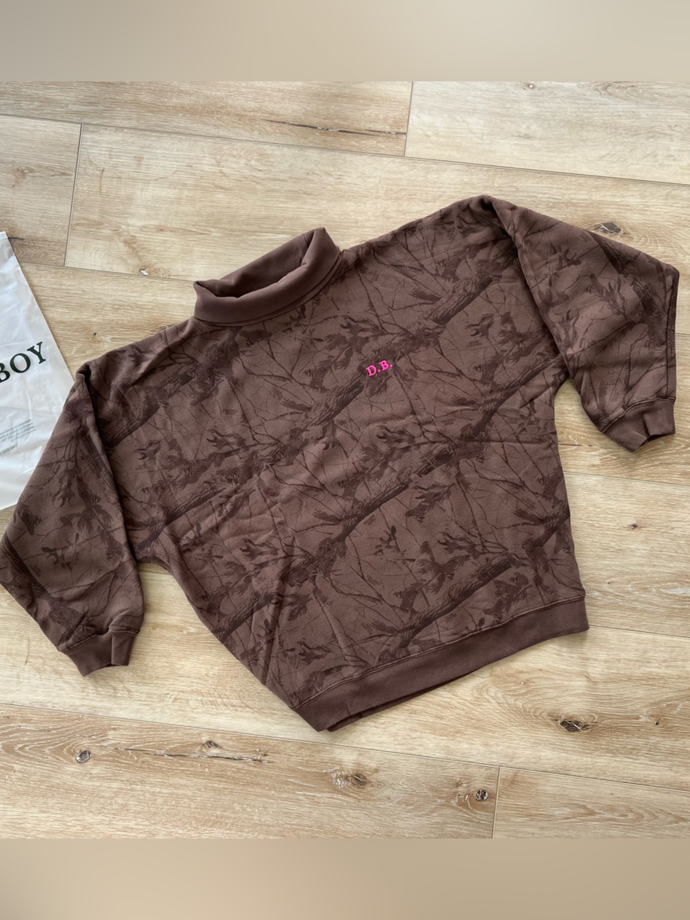 NWT Dairy Boy Diana neon pink Low Country Camo rollneck - Picture 12 of 15